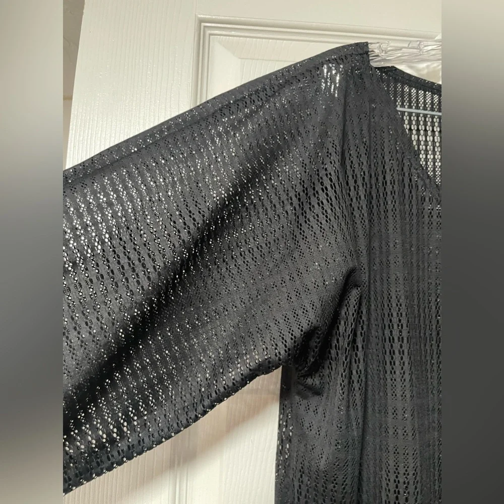 O’NEILL Black Mesh Bathing Suit Cover Up Size XL